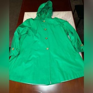 Women’s Vintage Calvin Klein Emerald Green overcoat Size XL in great condition